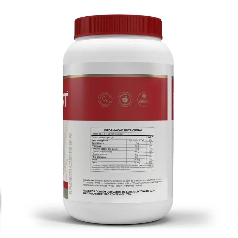 Whey Protein Whey Fort 3W Pote 900g - Vitafor - Baunilha - Image 2